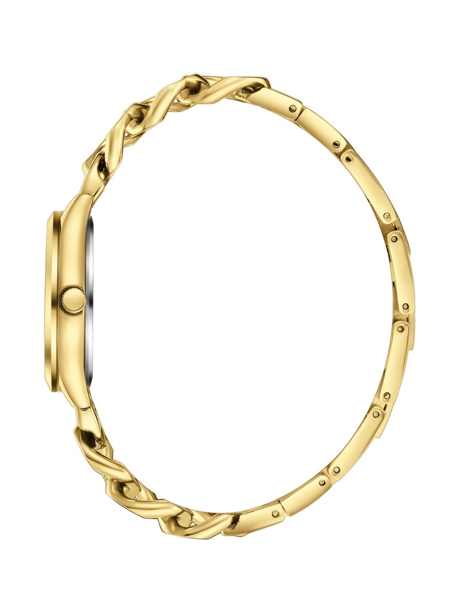Women JP25 Movement Watch, Analog Display and Metal Strap - LC08291.120, Gold