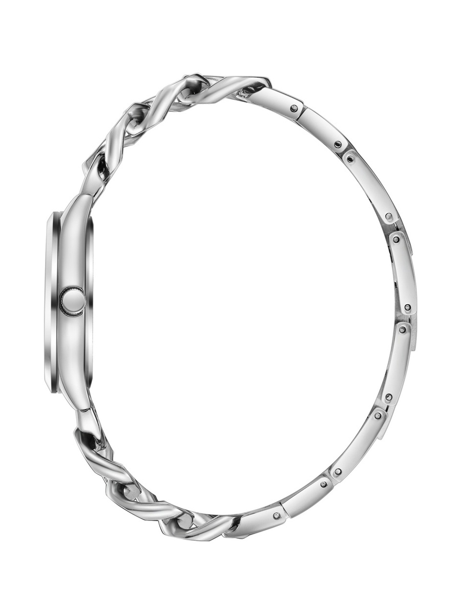 Women JP25 Movement Watch, Analog Display and Metal Strap - LC08291.330, Silver