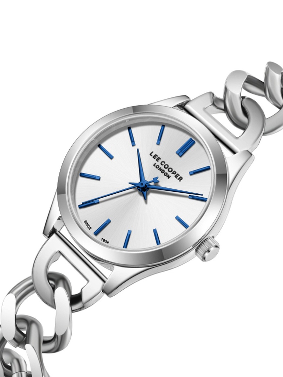 Women JP25 Movement Watch, Analog Display and Metal Strap - LC08291.330, Silver