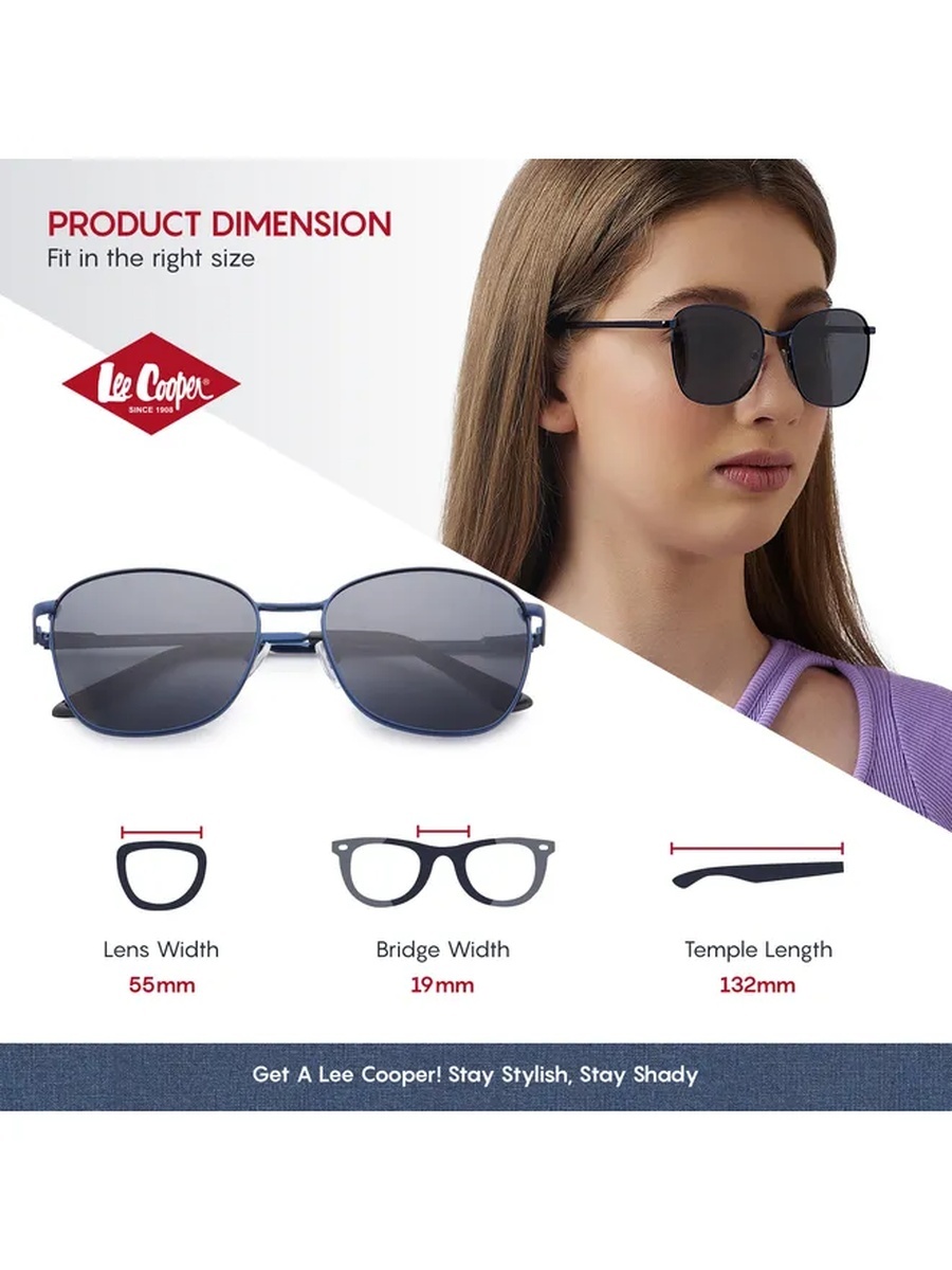 Women Polarized Square Sunglasses - LC1207C03
