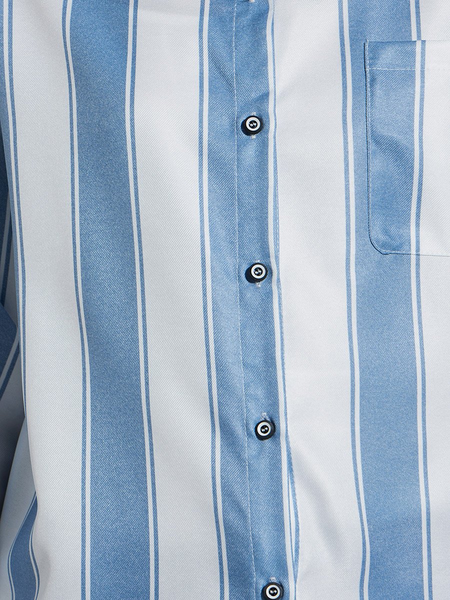 Striped Oversized Casual Shirt