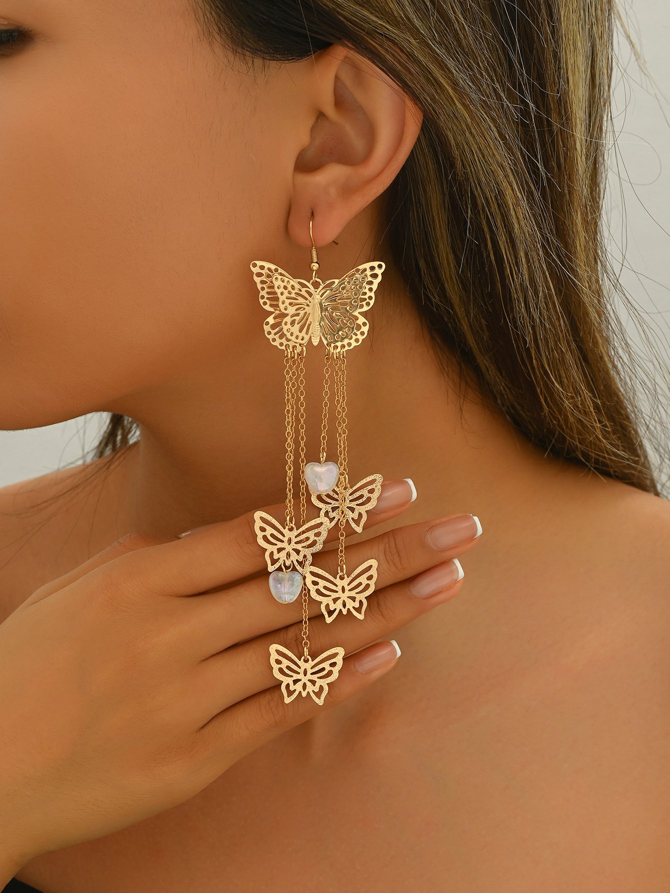 Butterfly Tassel Earrings