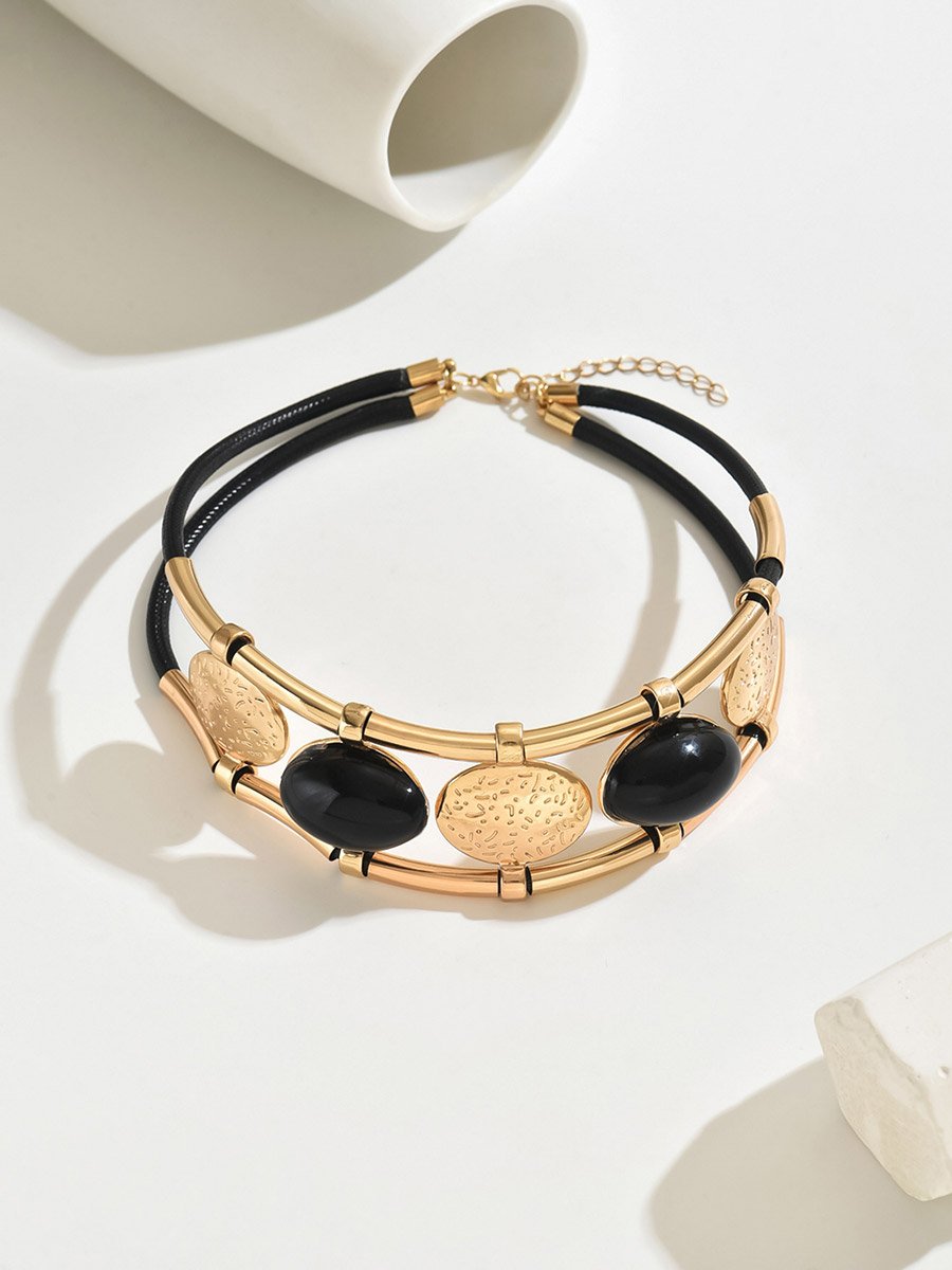 Black Punk Rock Choker Necklace