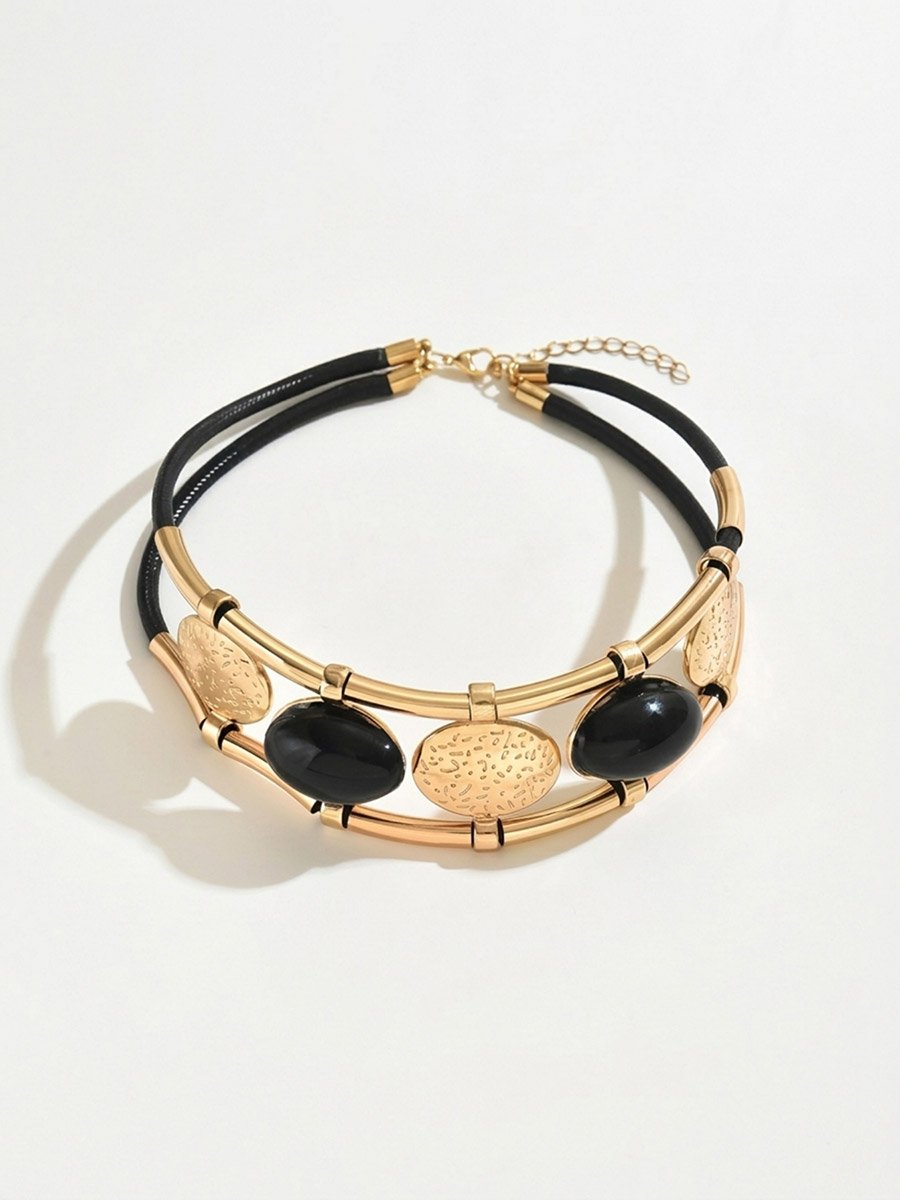 Black Punk Rock Choker Necklace