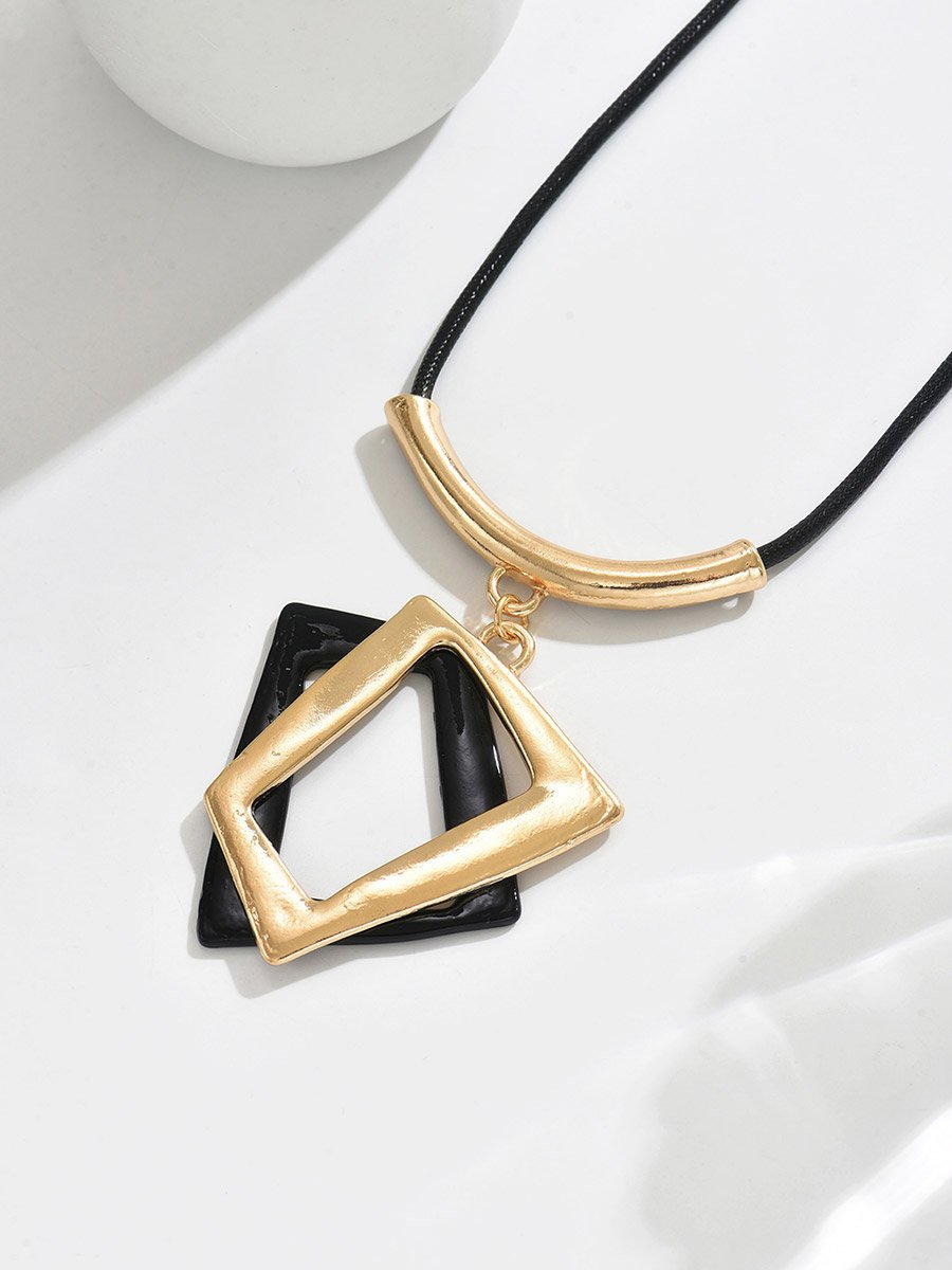 Geometric Pendant Necklace