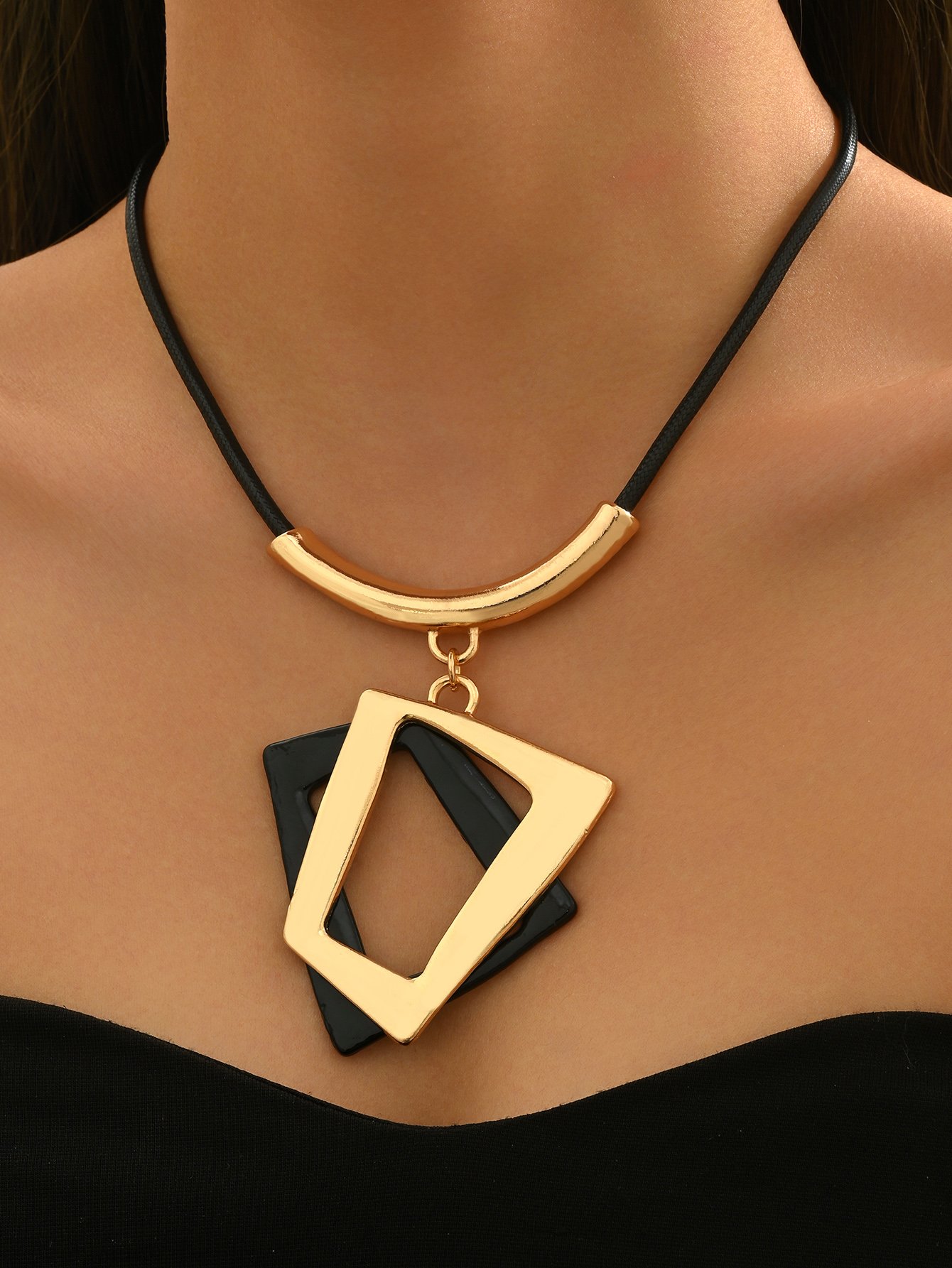 Geometric Pendant Necklace