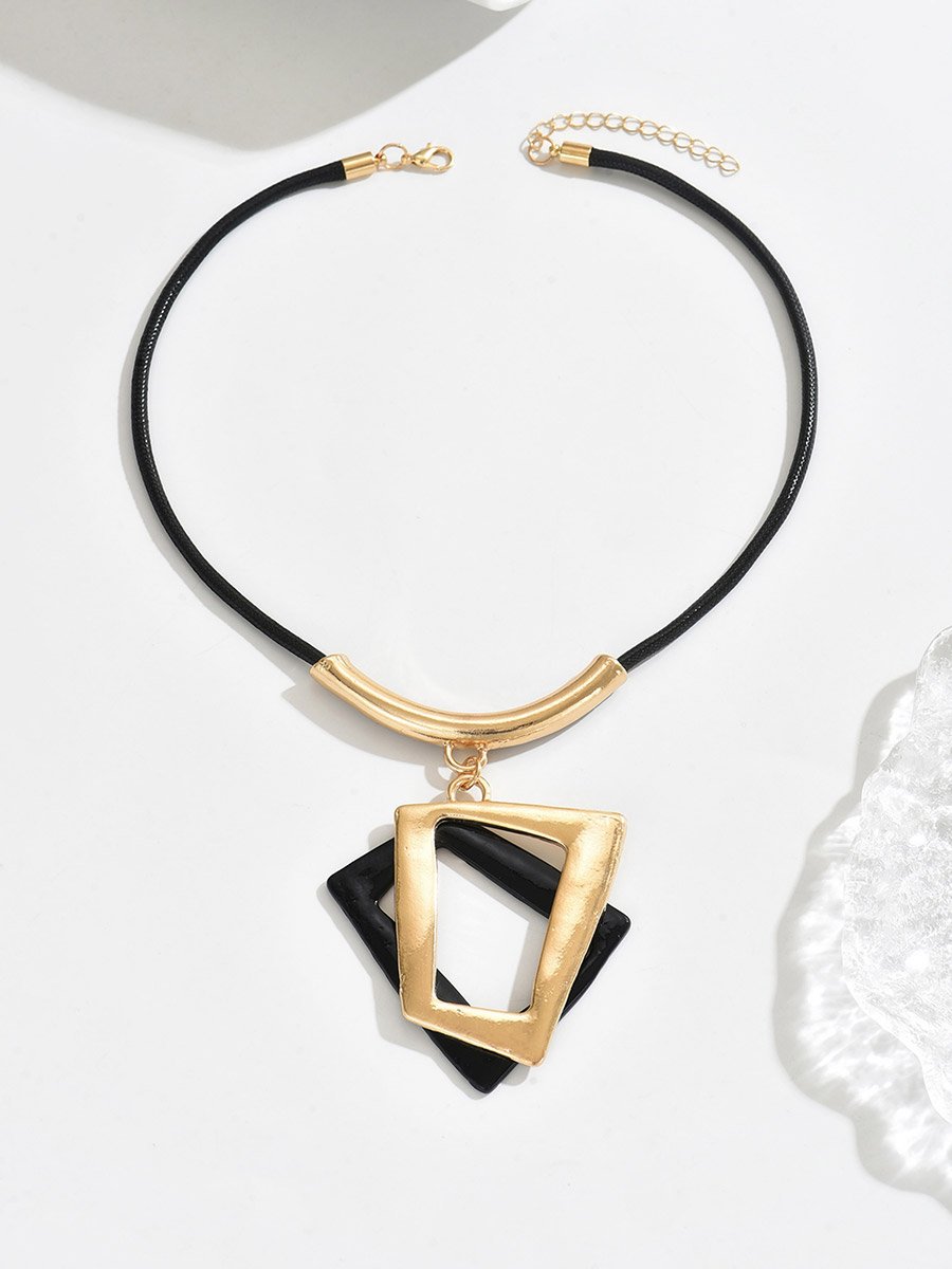 Geometric Pendant Necklace