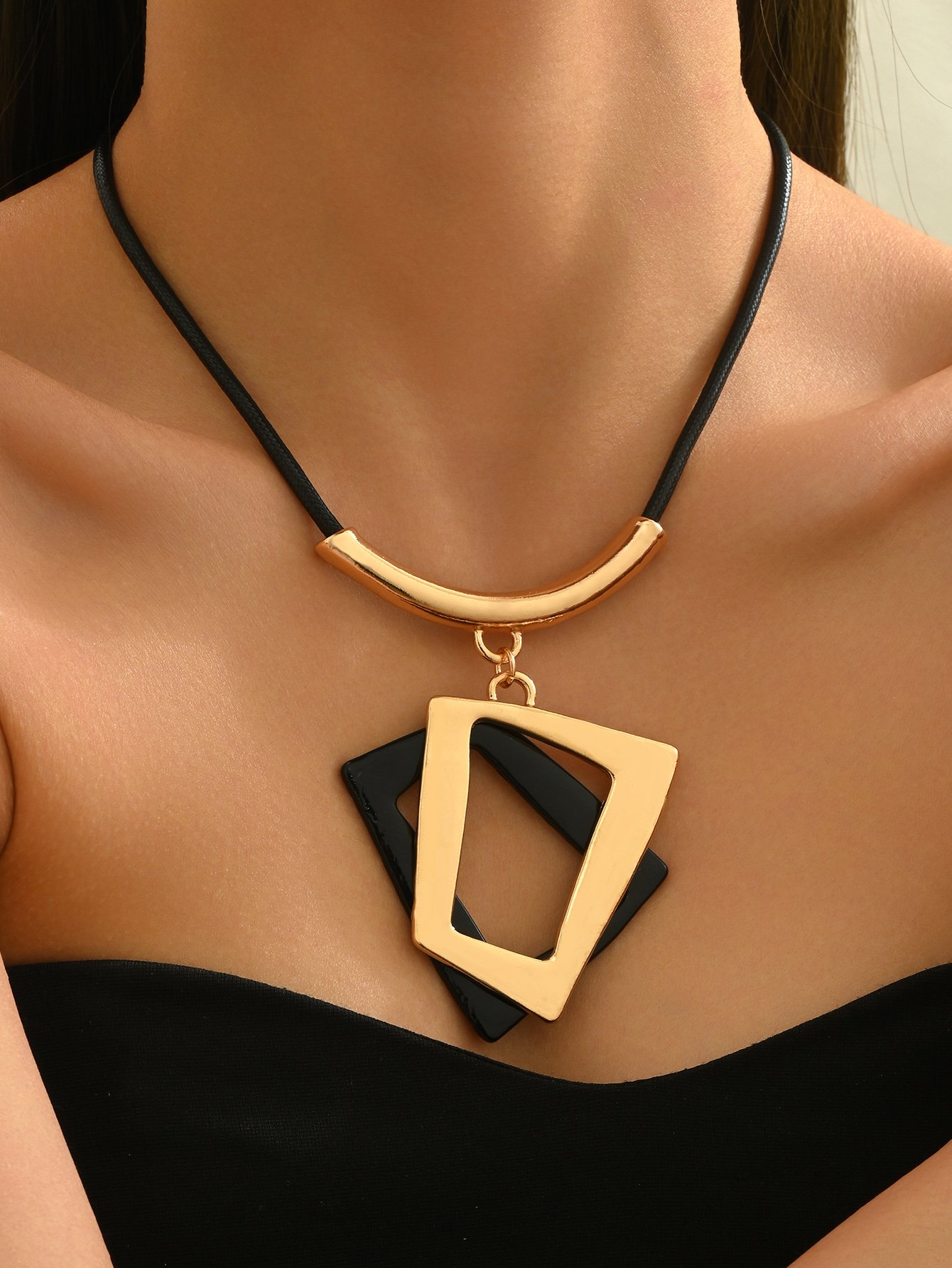 Geometric Pendant Necklace