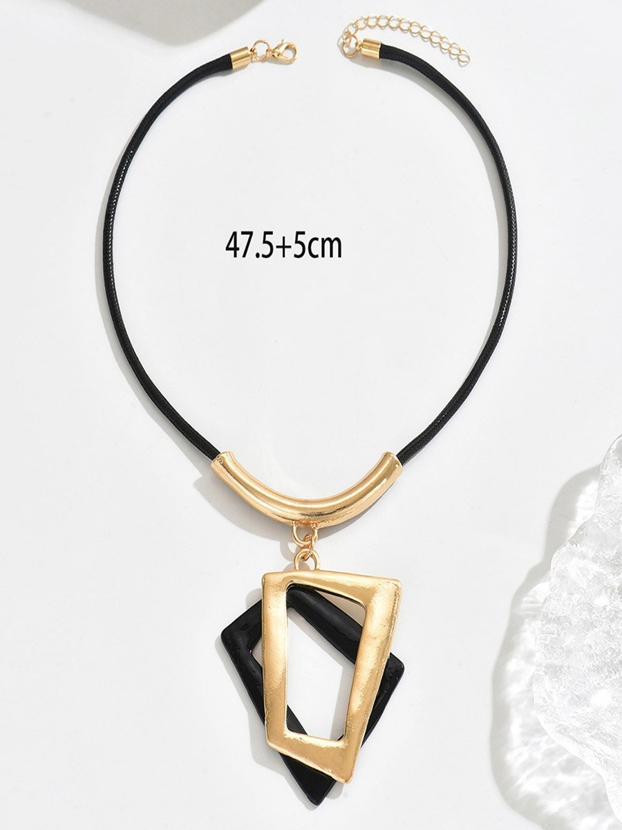 Geometric Pendant Necklace