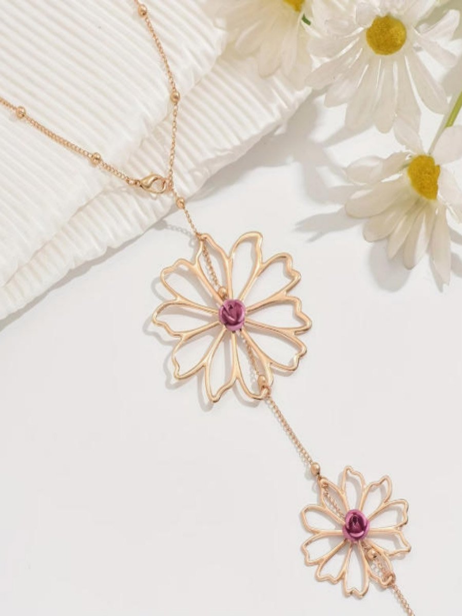 Hollow Flower Pattern Body Chain