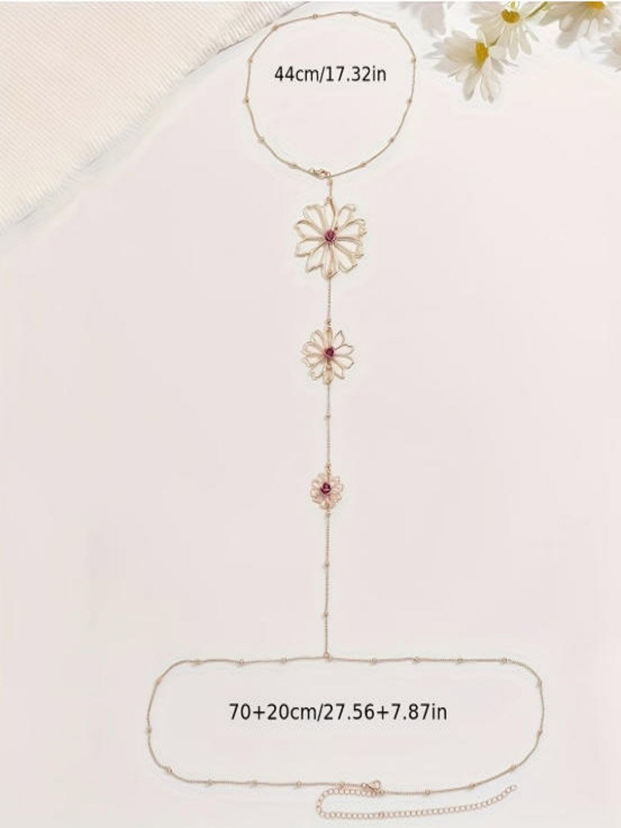 Hollow Flower Pattern Body Chain