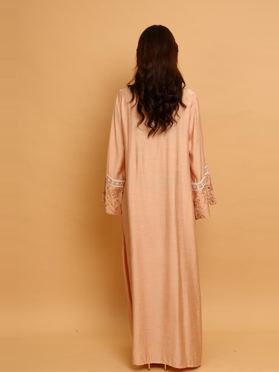 Fusayfisa Embroidered Sequin Detail Jalabiya