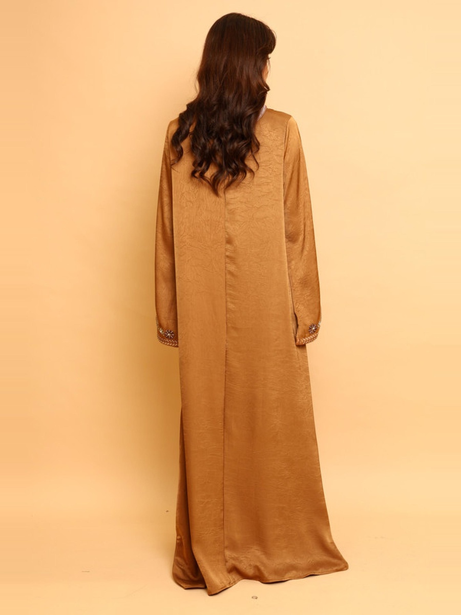 Amwaj Embellished V Neck Jalabiya