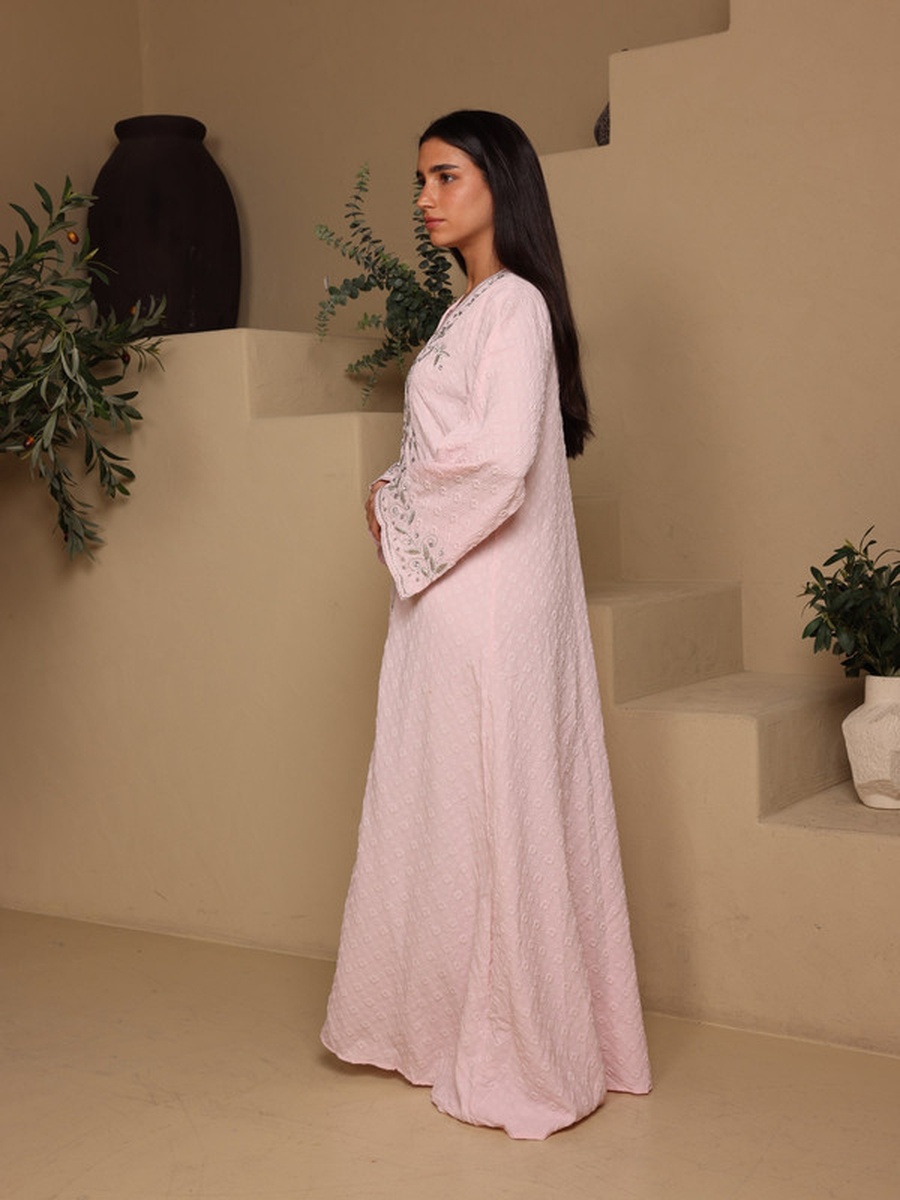 Crystal Vine Embroidered Jalabiya