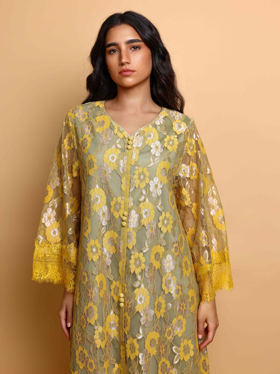 Eira Floral Lace Jalabiya