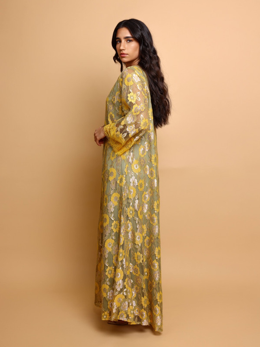 Eira Floral Lace Jalabiya