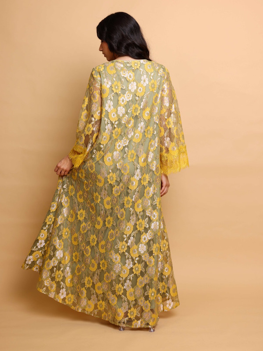 Eira Floral Lace Jalabiya