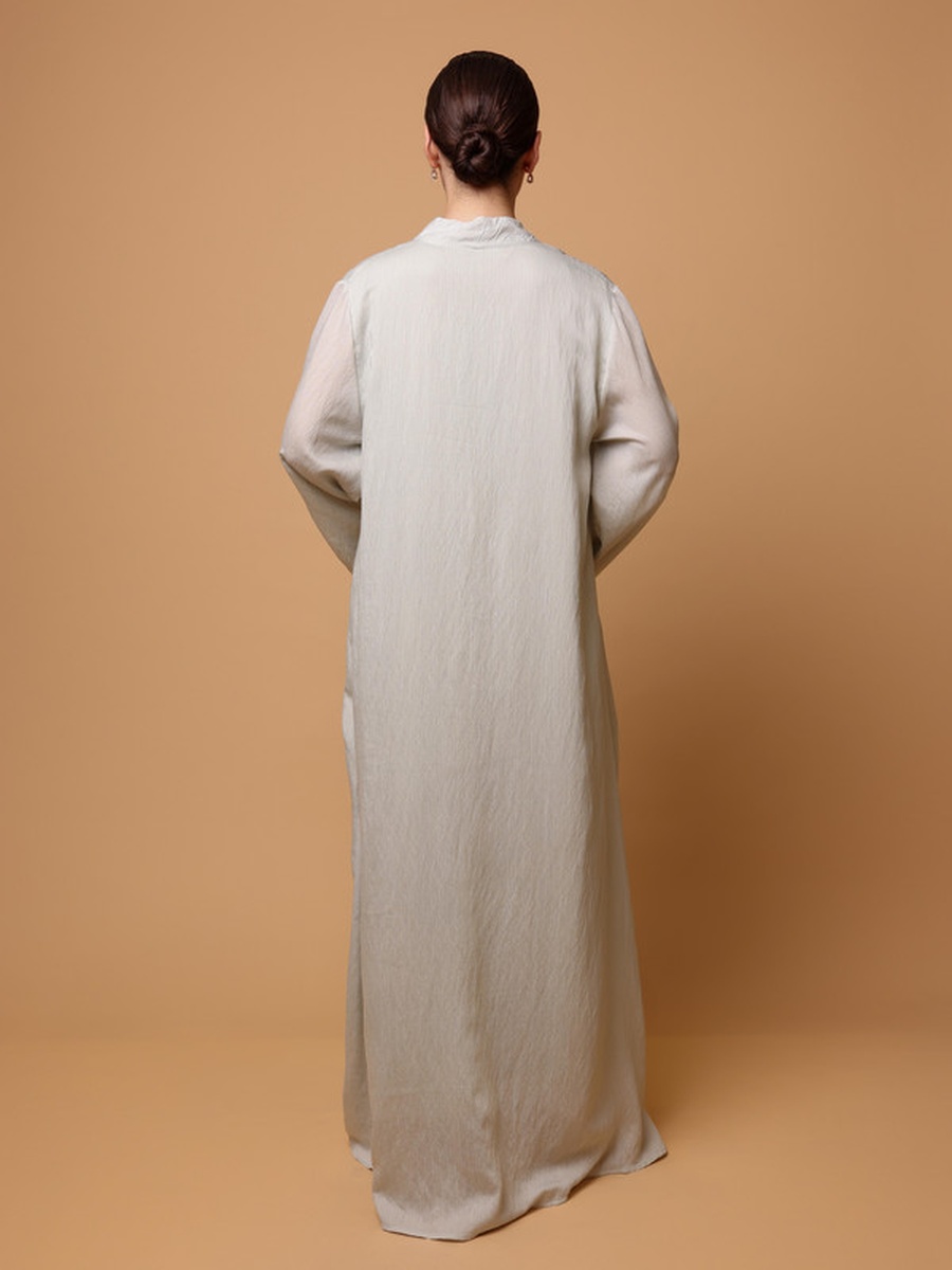 Zayna Floral Embroidered Studded Jalabiya