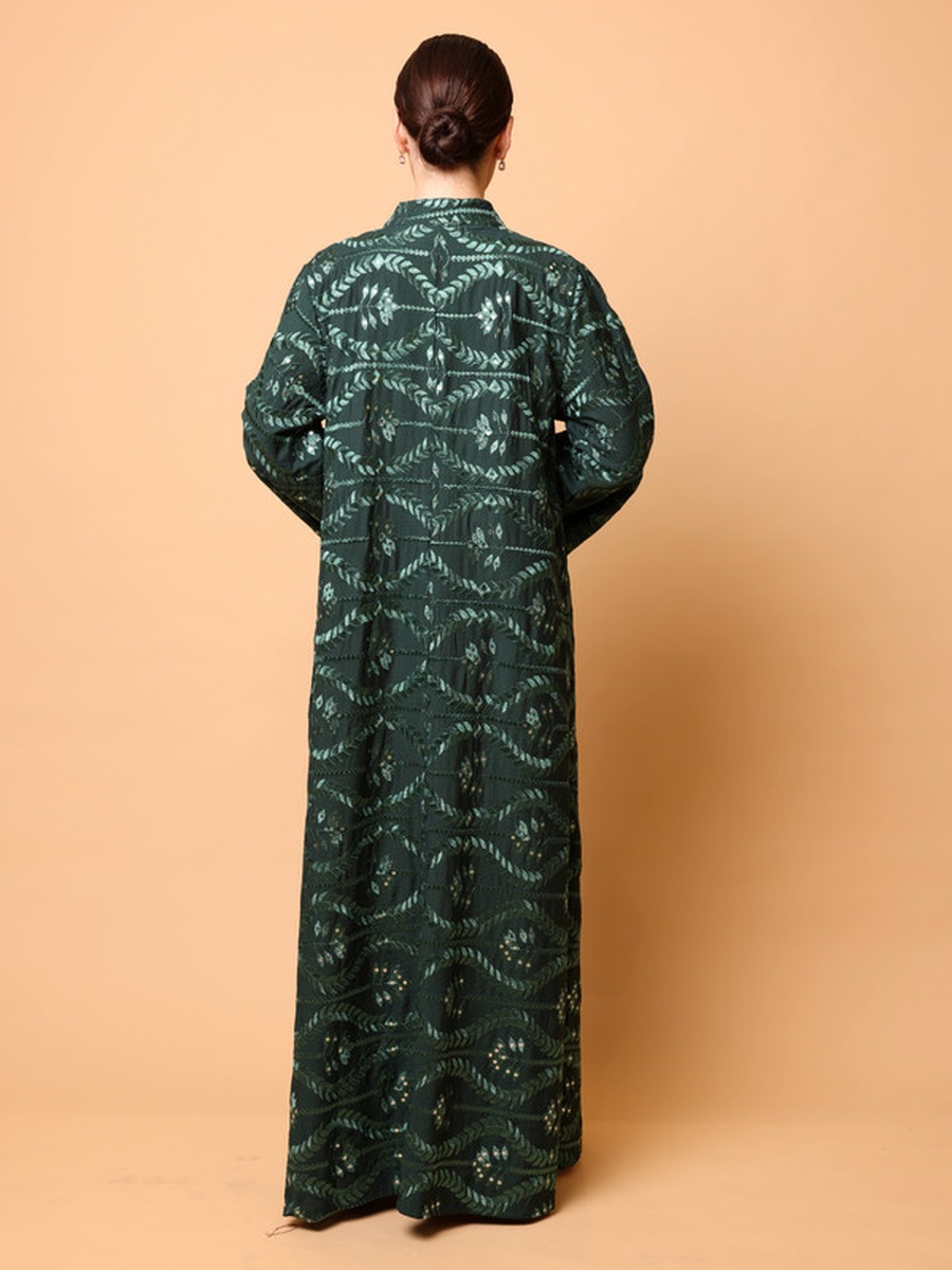 Rafeef Sequin Embroidered Jalabiya