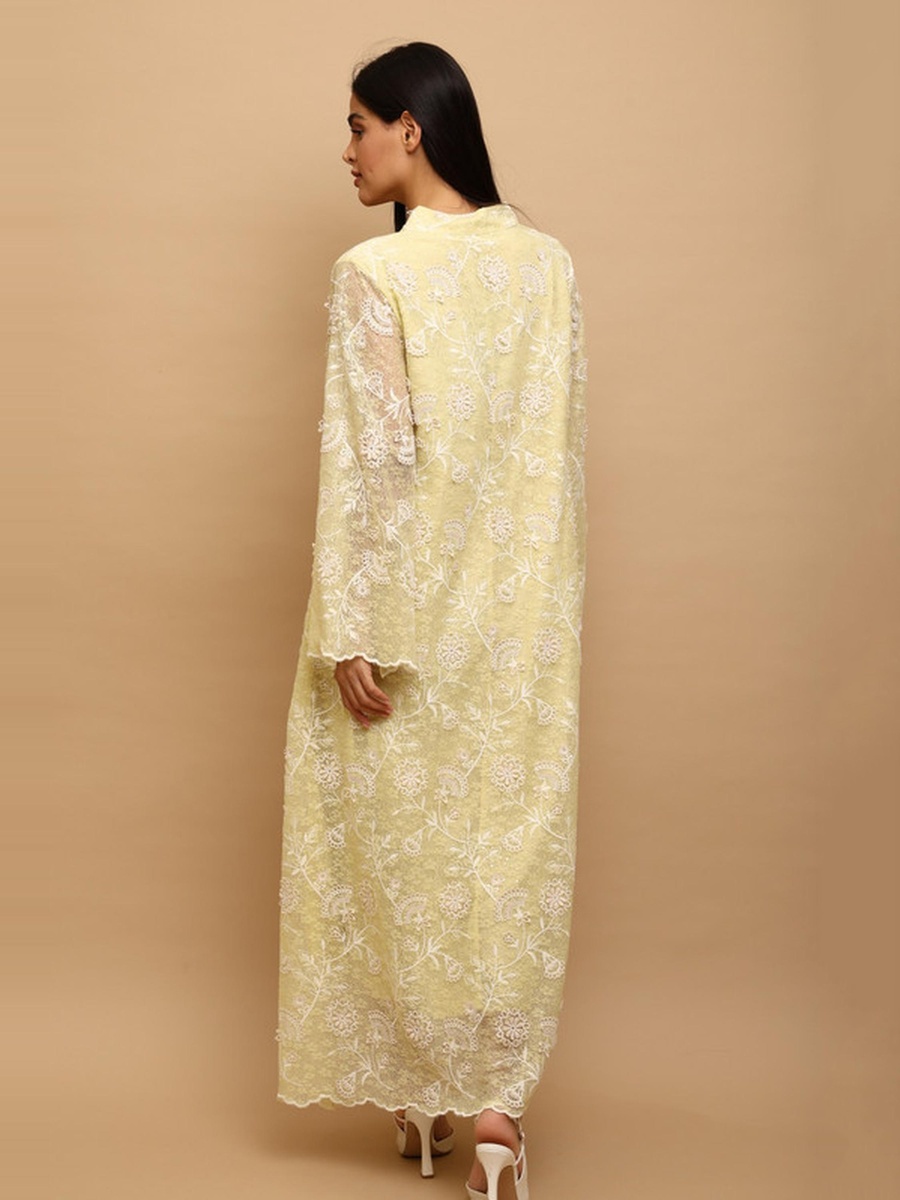 Malika Embroidered Tassel Detail Jalabiya
