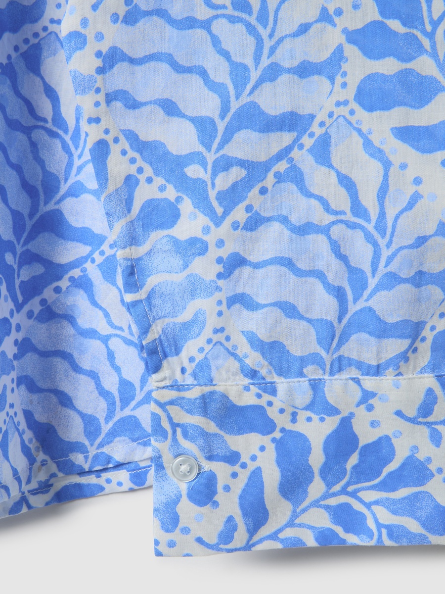 Blue Pure Cotton Regular Fit Shirt