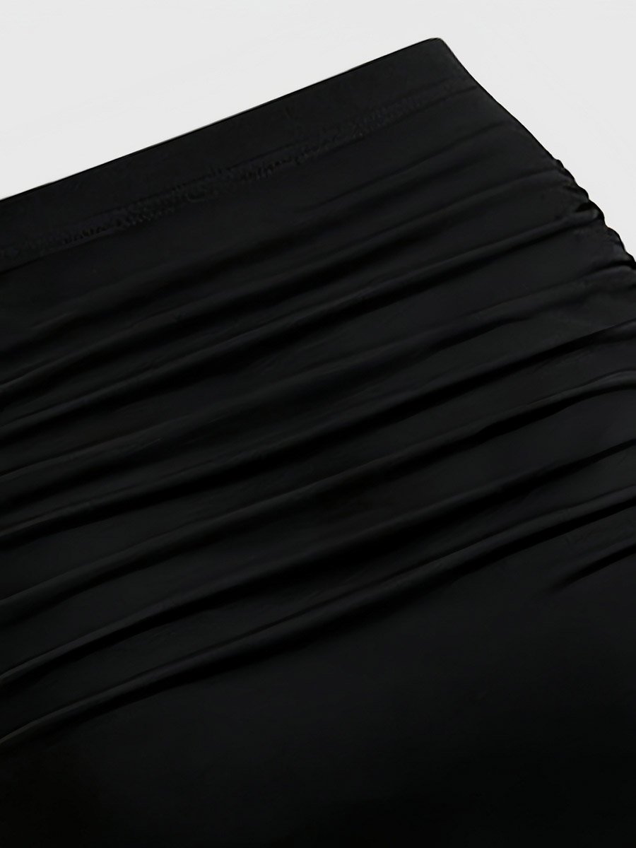 Black Bodycon Maxi Skirt