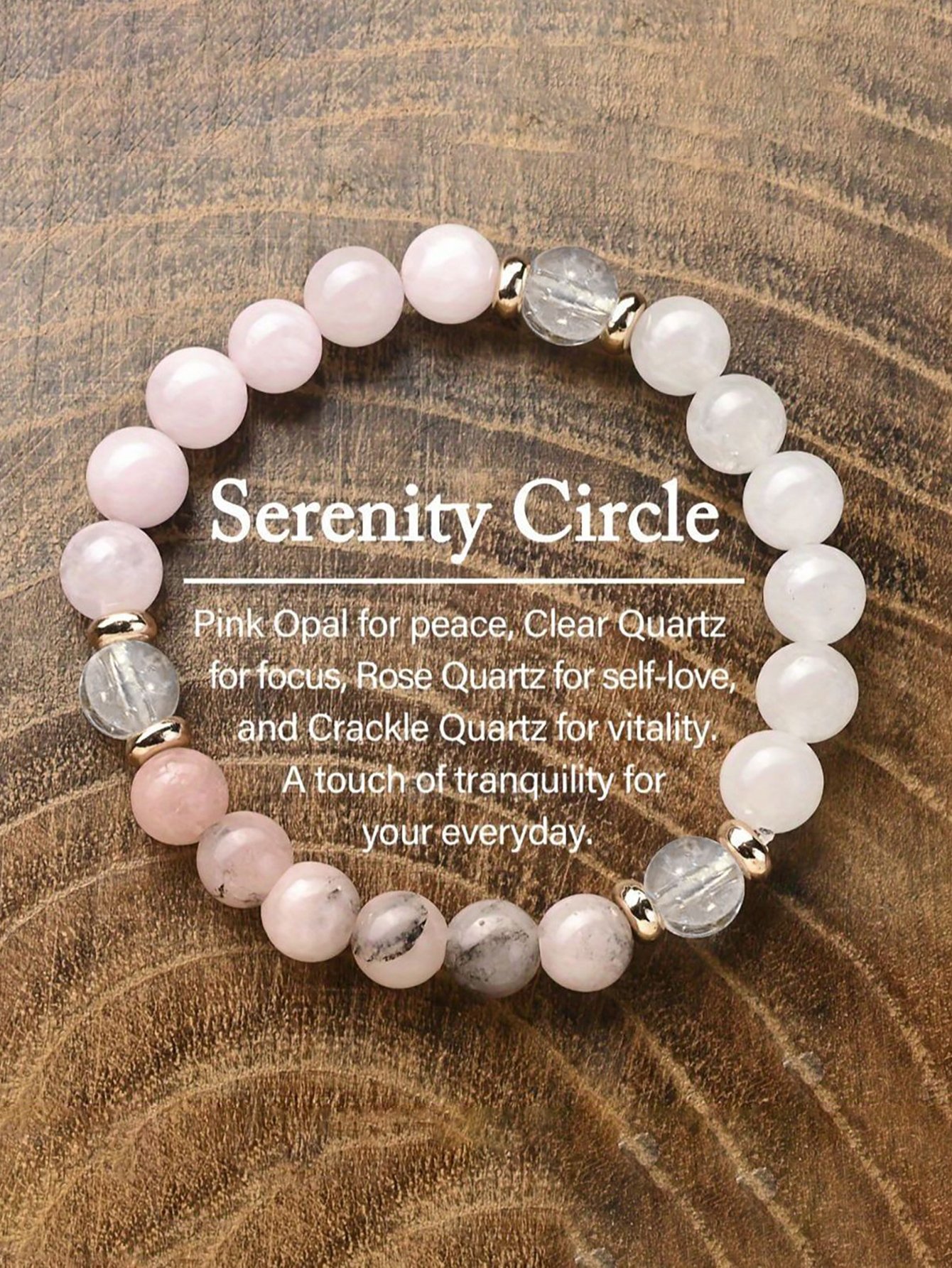 Purify Crystal Beaded Bracelet