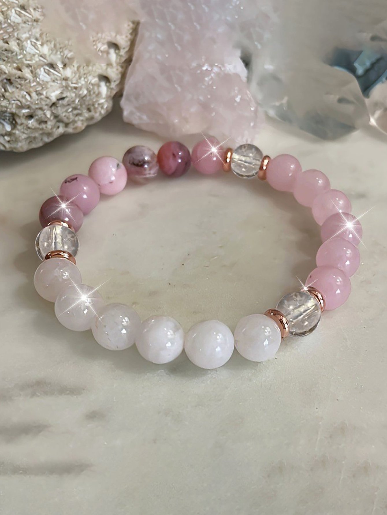 Purify Crystal Beaded Bracelet