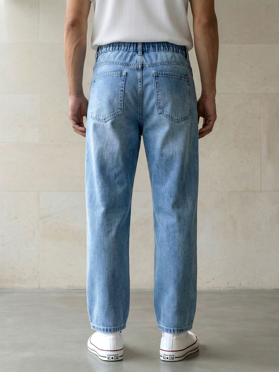 Men Baggy Fit Mid-Rise Jeans