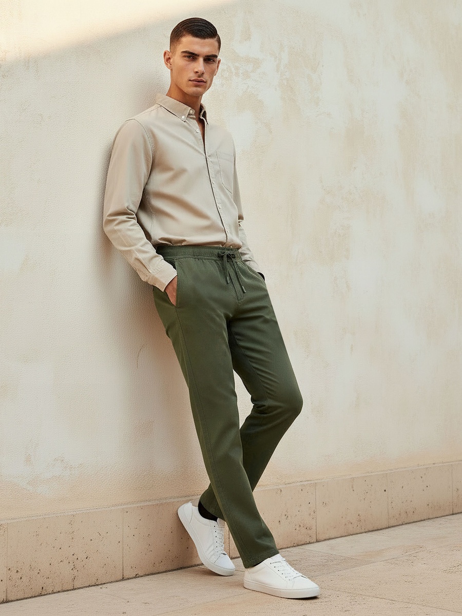 Men Regular Fit Trousers