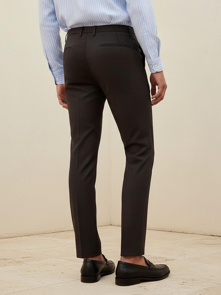Men Slim Fit Formal Trousers