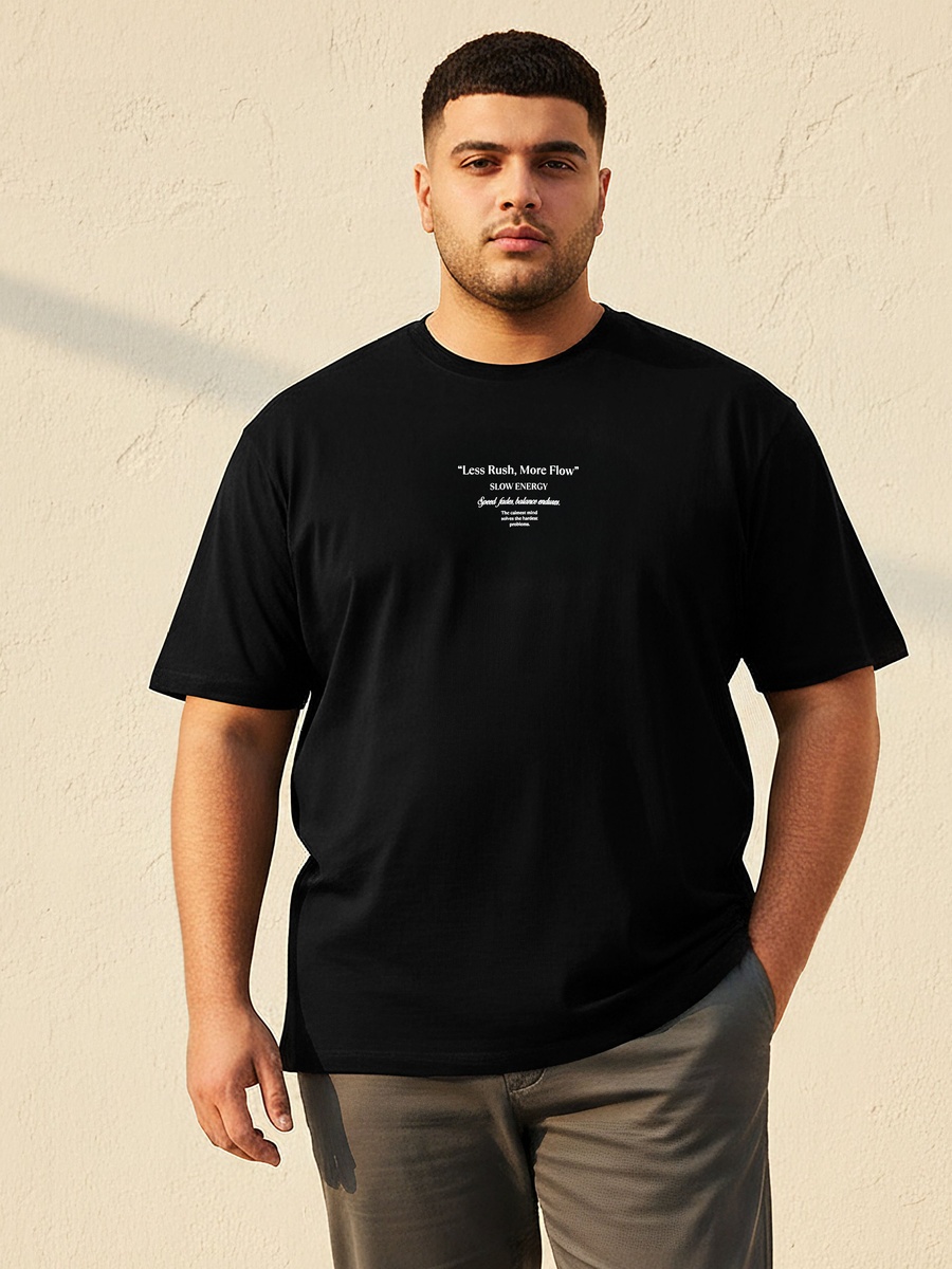 Men Regular Fit Round Neck Short Sleeves Printed T-Shirt