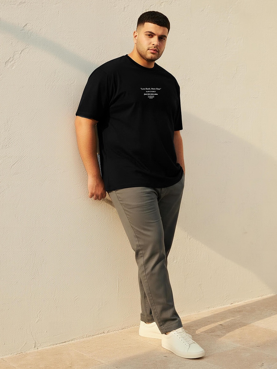 Men Regular Fit Round Neck Short Sleeves Printed T-Shirt