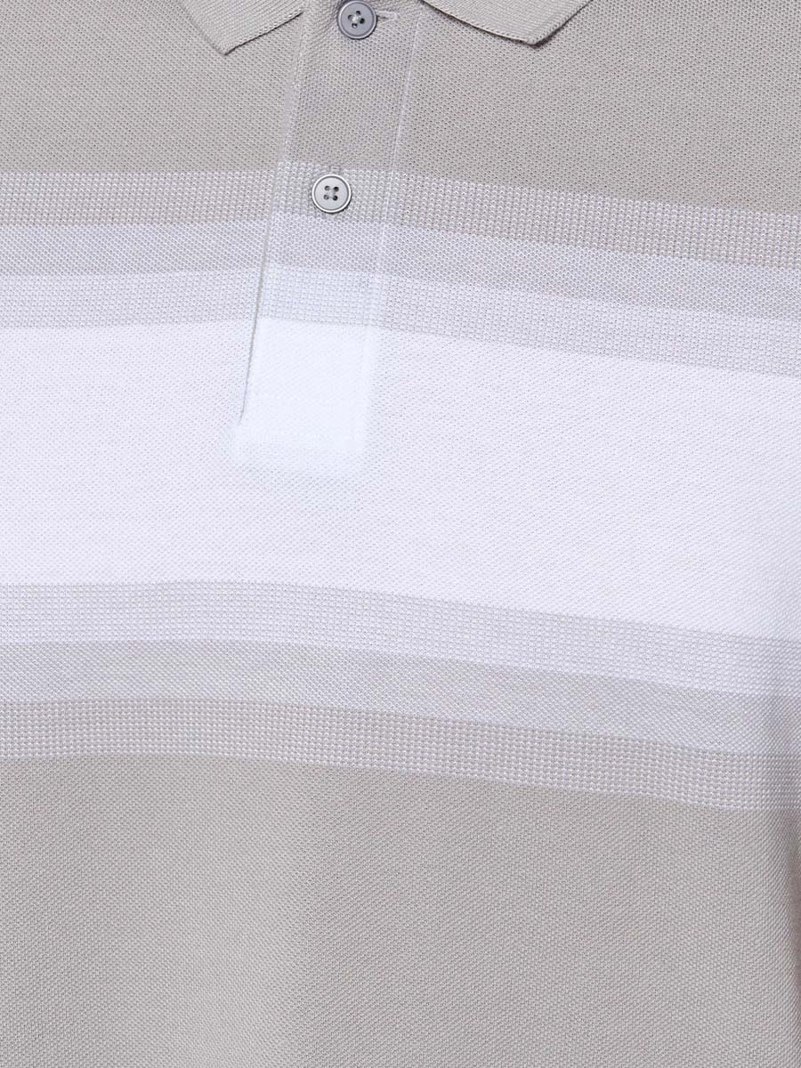 Men Short Sleeves Striped Polo T-Shirt