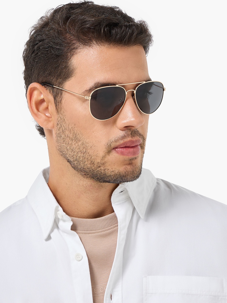 Men Tinted Aviator Sunglasses