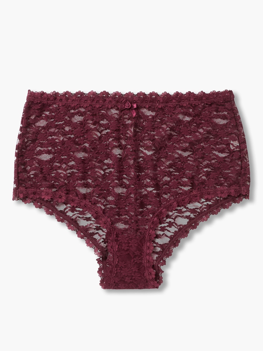 Mid Waist Floral Lace Boyshorts