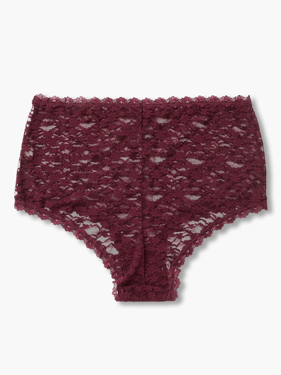 Mid Waist Floral Lace Boyshorts
