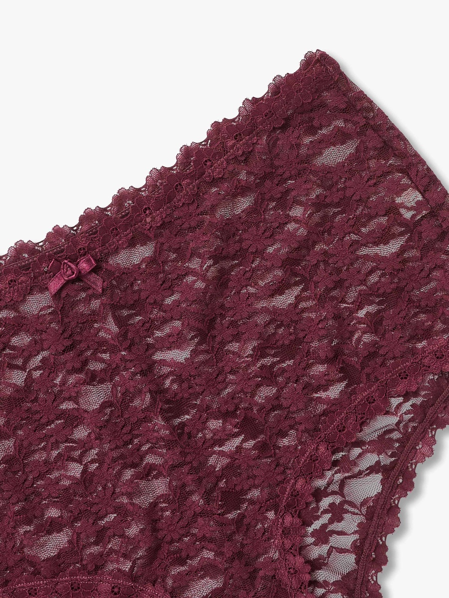Mid Waist Floral Lace Boyshorts