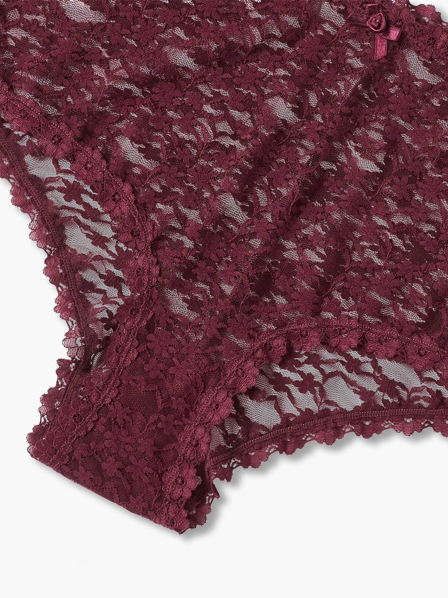 Mid Waist Floral Lace Boyshorts