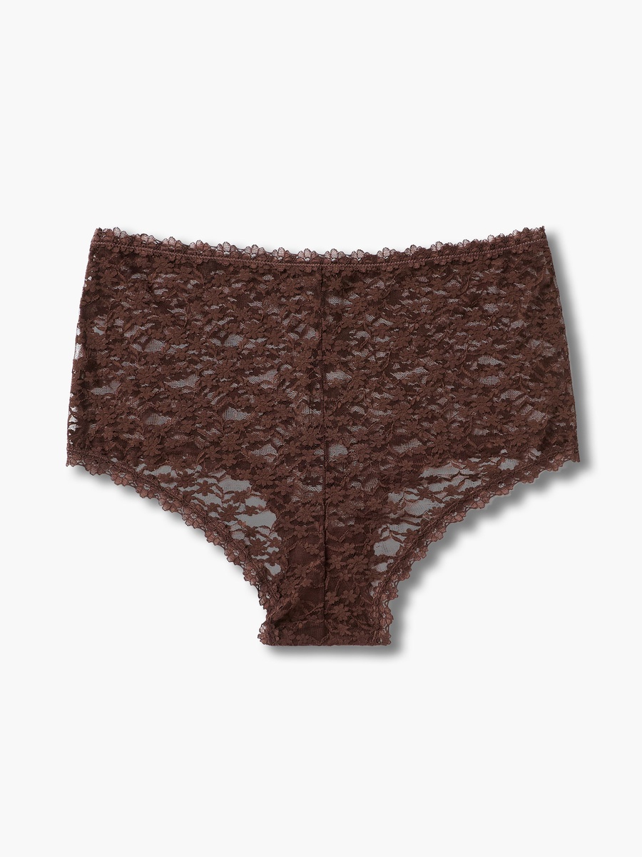 Mid Waist Floral Lace Boyshorts