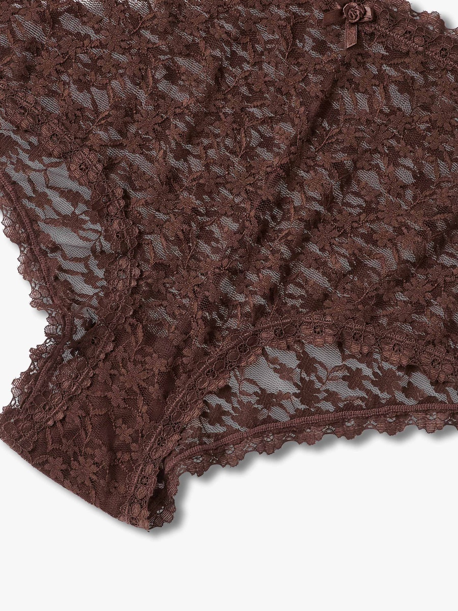 Mid Waist Floral Lace Boyshorts
