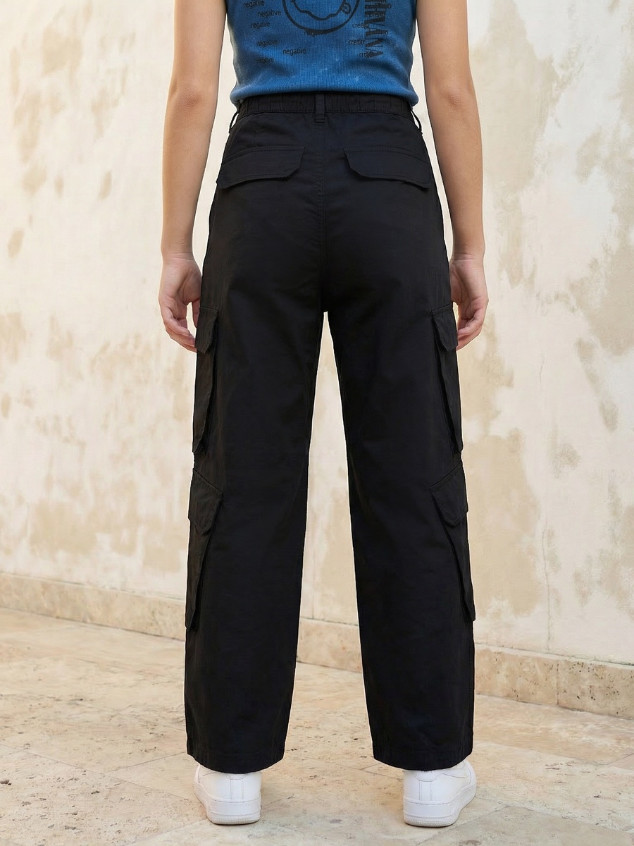 Mid-Rise Cargo Pants