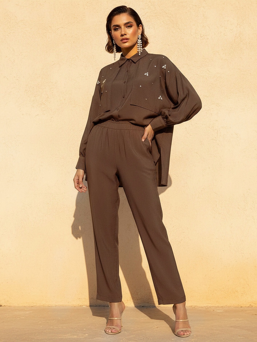 Relaxed Fit Elasticated Waist Pants