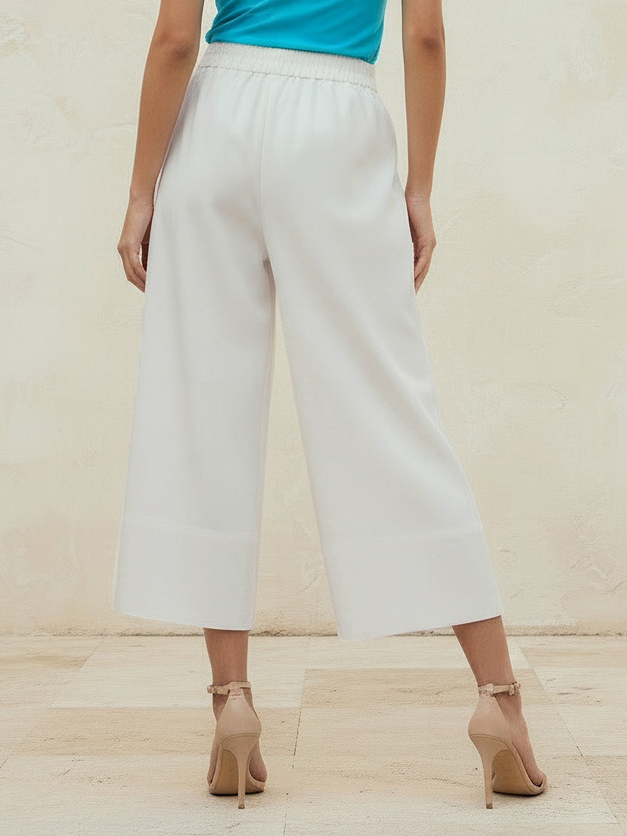 Wide Leg Pleated Formal Wide Leg Cullotes