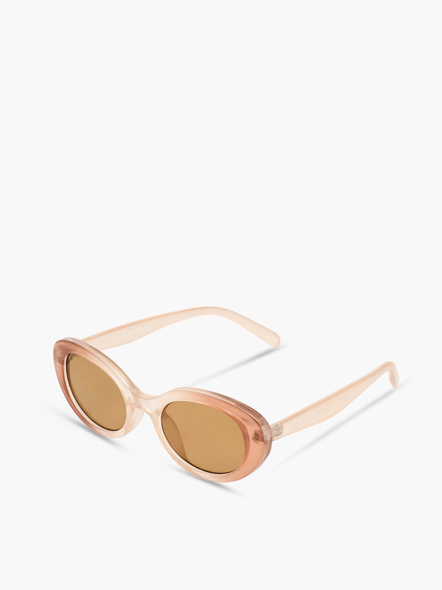 Men Tinted Oval Sunglasses