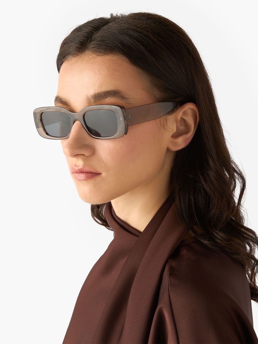 Men Wide Frame Rectangle Sunglasses