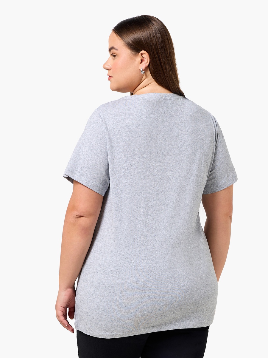 Relaxed Fit Cotton T-Shirt with Floral Print