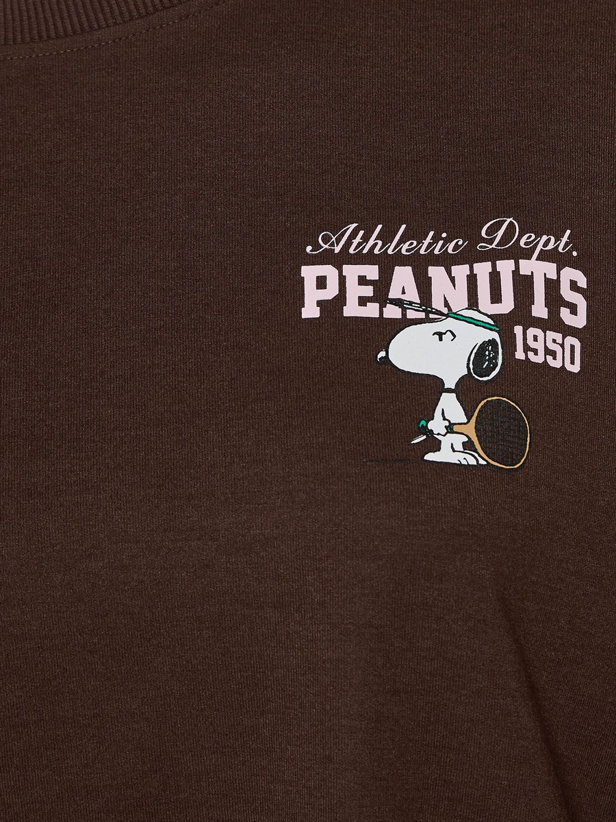 Peanuts Print Loose Fit T-Shirt