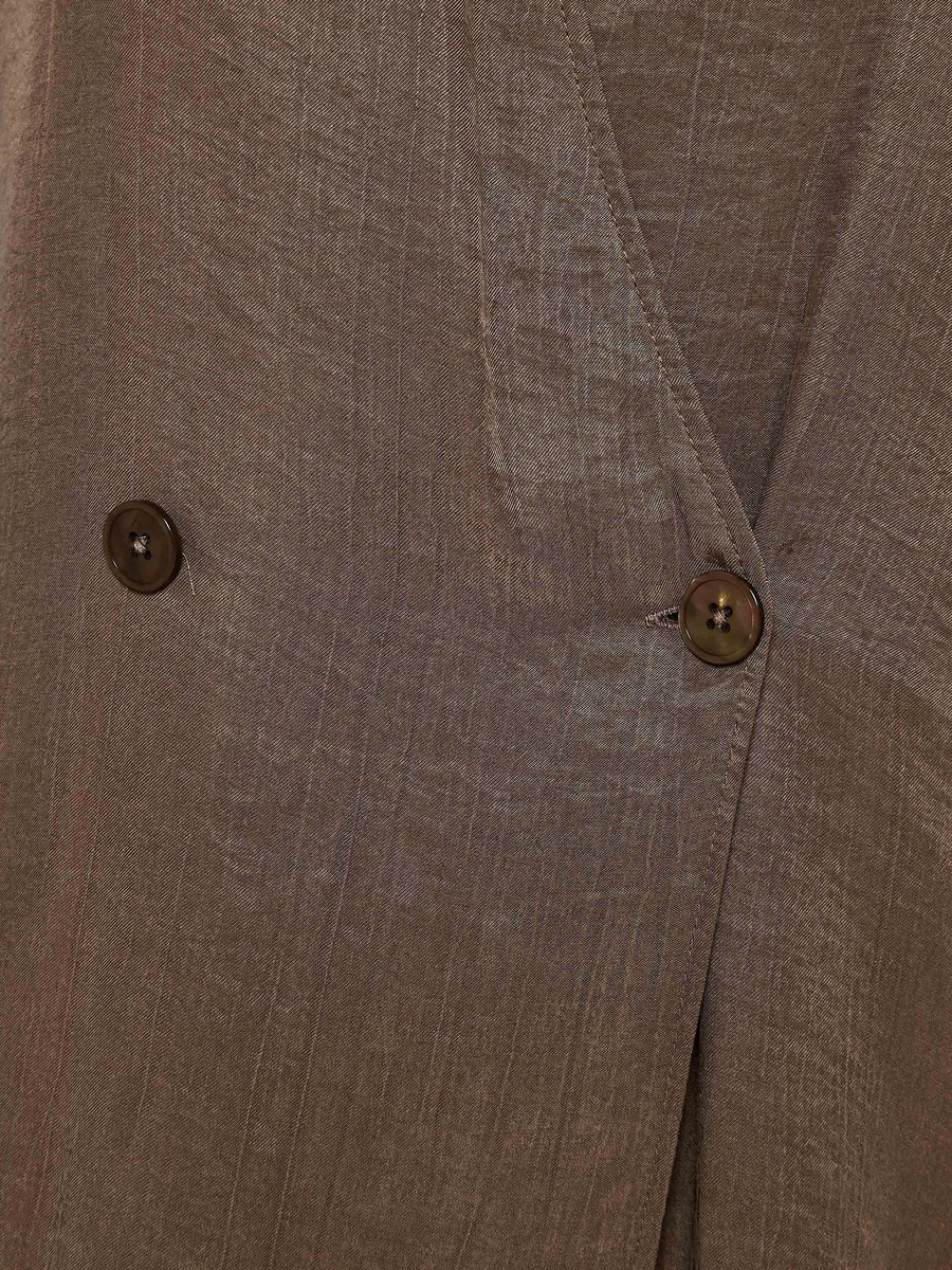 Wrap Top with Notch Collar
