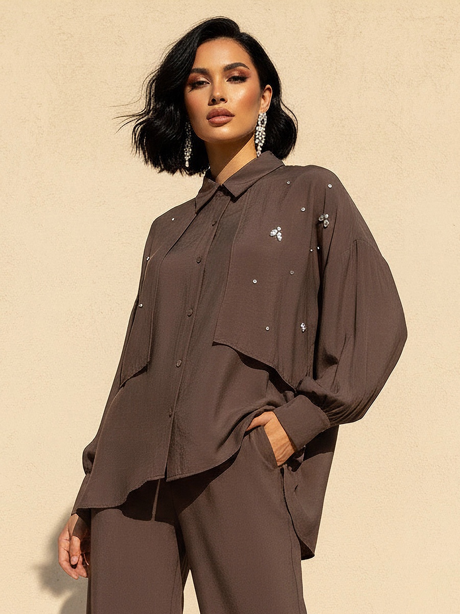 Shirt with Embellished Detail
